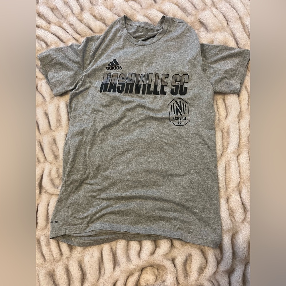 Adidas Nashville Soccer Club Aeroready Heather Gray Tee